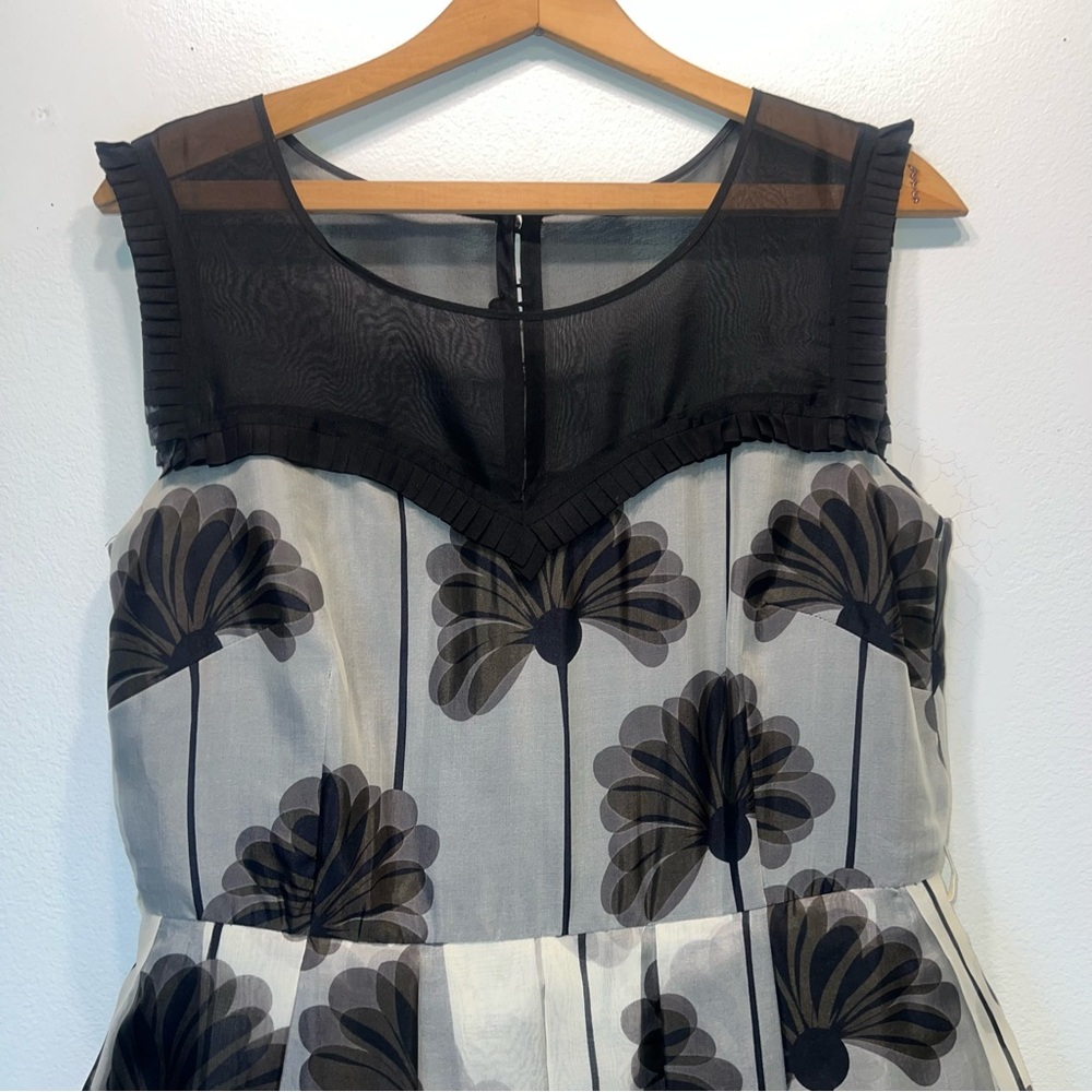 Anthropology Cleora Dress Orla Kiely Silk Size 10 - Picture 3 of 8